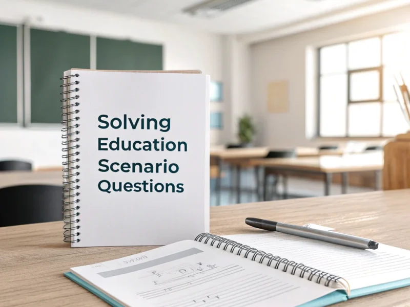 Solving Education Scenario Questions